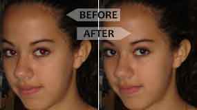 How to remove red eyes from photo in photoshop ?